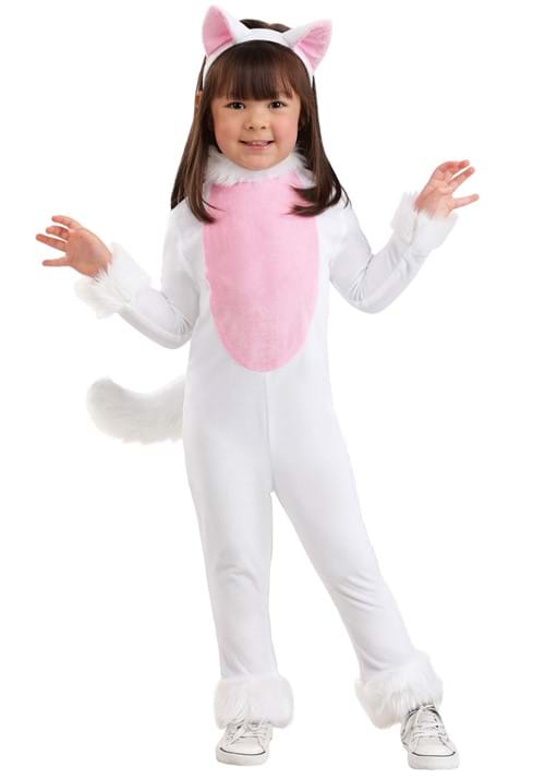 Rakuten - 白猫 コスプレ コスチューム 幼児用 ハロウィン 仮装 猫耳付き ジャンプスーツ 衣装 ベビー キッズ イベント パーティー アニマル 動物 コスチューム