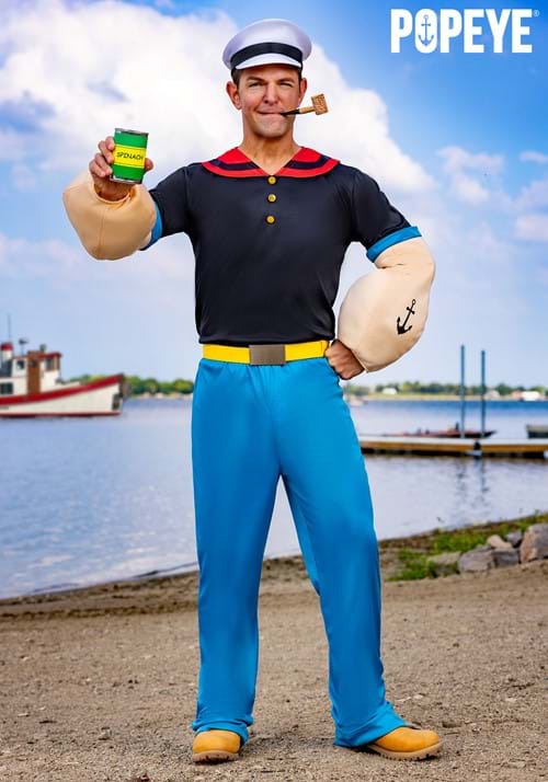 ポパイ コスプレ コスチューム メンズ ハロウィン 仮装 水兵 アニメ キャラクター 衣装 大人用 イベント パーティー 男性用