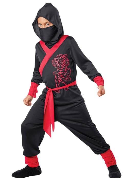 乐天商城 - 忍者 コスプレ コスチューム キッズ ハロウィン 仮装 虎柄 忍者衣装 子供用 男の子 イベント パーティー 学園祭 文化祭 時代劇 舞台衣装 ハロウィン衣装