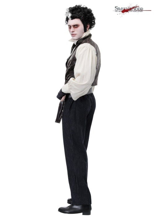Sweeney Todd Cosplay Vestido Hombres Halloween Vestido Maestro Asesino Horror Vestido Evento Fiesta Académica Fiesta Cultural — vista 2