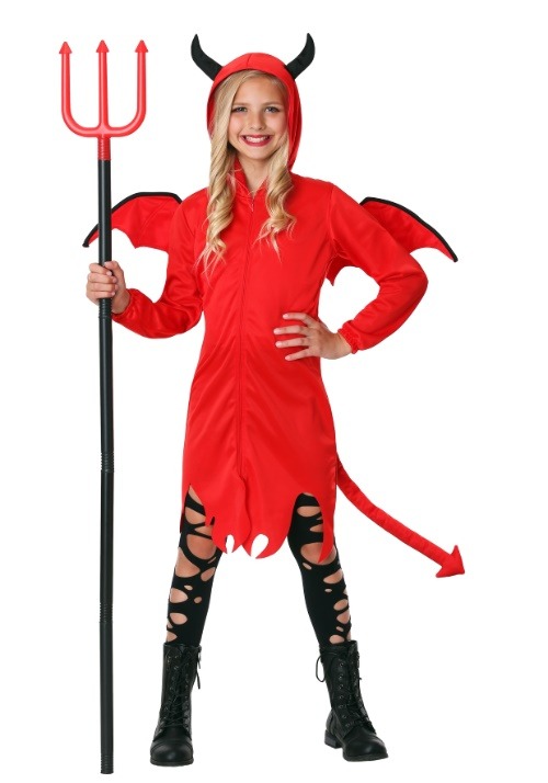 キュートな悪魔 コスプレ コスチューム キッズ ハロウィン 仮装 デビル 衣装 子供用 女の子 かわいい イベント パーティー 学芸会 コスプレ
