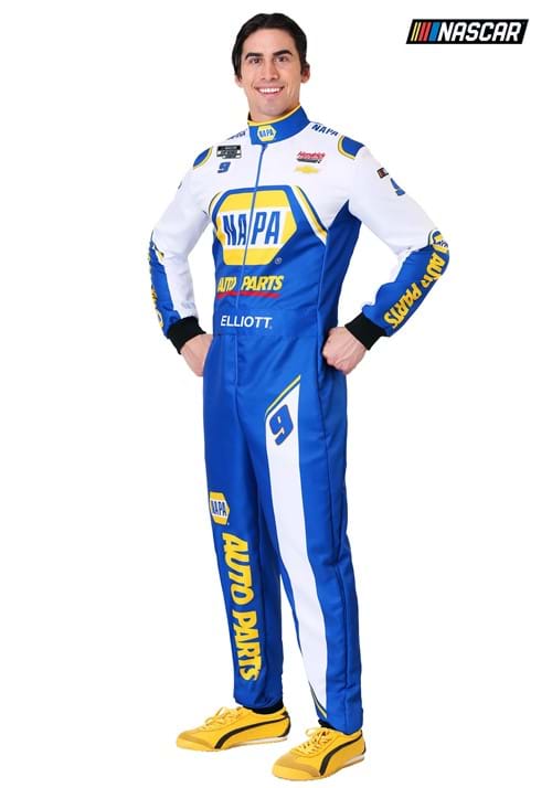 NASCARのチェイス・エリオットのユニフォーム風コスプレ衣装です。ハロウィン、仮装パーティー、イベントに最適なデザイン。 ▶ セット内容 ✓ ジャンプスーツ ※ 記載以外の小物は付属しません。 ▶ サイズガイド（US規格） サイズバストウエスト股下袖丈Small102cm94cm79cm64cmMedium107cm99cm79cm65cmLarge117cm109cm79cm66cmX-Large127cm119cm77cm67cm ※ US規格のため日本サイズより大きめの場合あり。迷ったらワンサイズ下がおすすめ。 ▶ 仕様について米国製コスチュームの輸入品です。USA限定デザイン。素材: ポリエステル。縫製に個体差がある場合があります。 ▶ お届けについて納期の目安を必ずご確認ください。※ 在庫状況により変動あり。9-10月は注文集中のためお早めに。