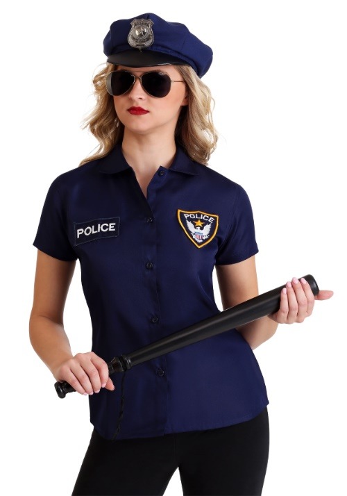 乐天商城 - 警察官 コスプレ コスチューム レディース ハロウィン 仮装 ポリス 衣装 女性 大人用 大きいサイズ イベント パーティー 婦人警官 制服
