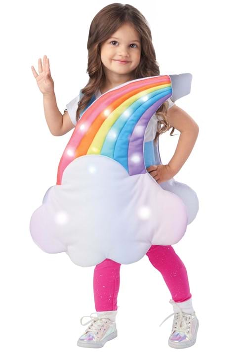 Rakuten - 虹 レインボー コスプレ コスチューム キッズ ハロウィン 仮装 女の子 幼児 イベント パーティー パステルカラー ゆめかわ 光る チュニック 衣装