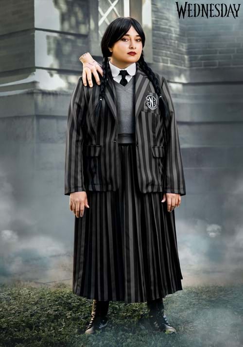 其它 - ウェンズデー・アダムス Nevermore Academy コスプレ コスチューム レディース ハロウィン 仮装 制服 衣装 イベント パーティー 大きいサイズ 女性 大人用 コスプレ衣装