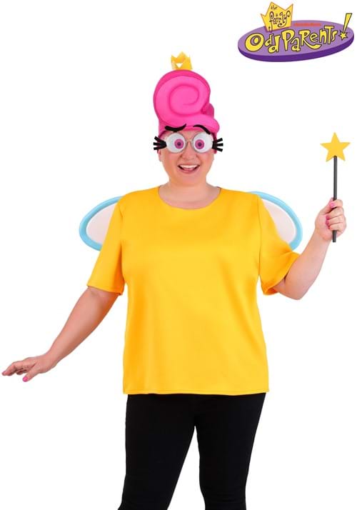 The Fairly OddParents! Wanda(フェアリー・ペアレンツ) 大きいサイズ コスプレ コスチューム レディース ハロウィン 仮装 魔法使い 衣装 イベント パーティー アニメ キャラクター