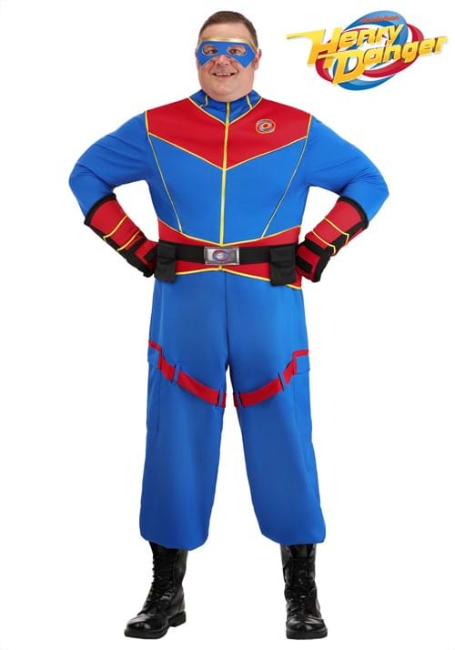 大きいサイズ ヘンリー・デンジャー キャプテン・マン コスプレ コスチューム メンズ ハロウィン 仮装 ヒーロー アメコミ イベント パーティー 学園祭 衣装