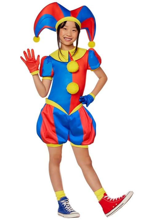 デジタルサーカス ポムニ コスプレ コスチューム キッズ ハロウィン 仮装 ピエロ 衣装 子供 女の子 アニメ イベント パーティー 文化祭 学園祭