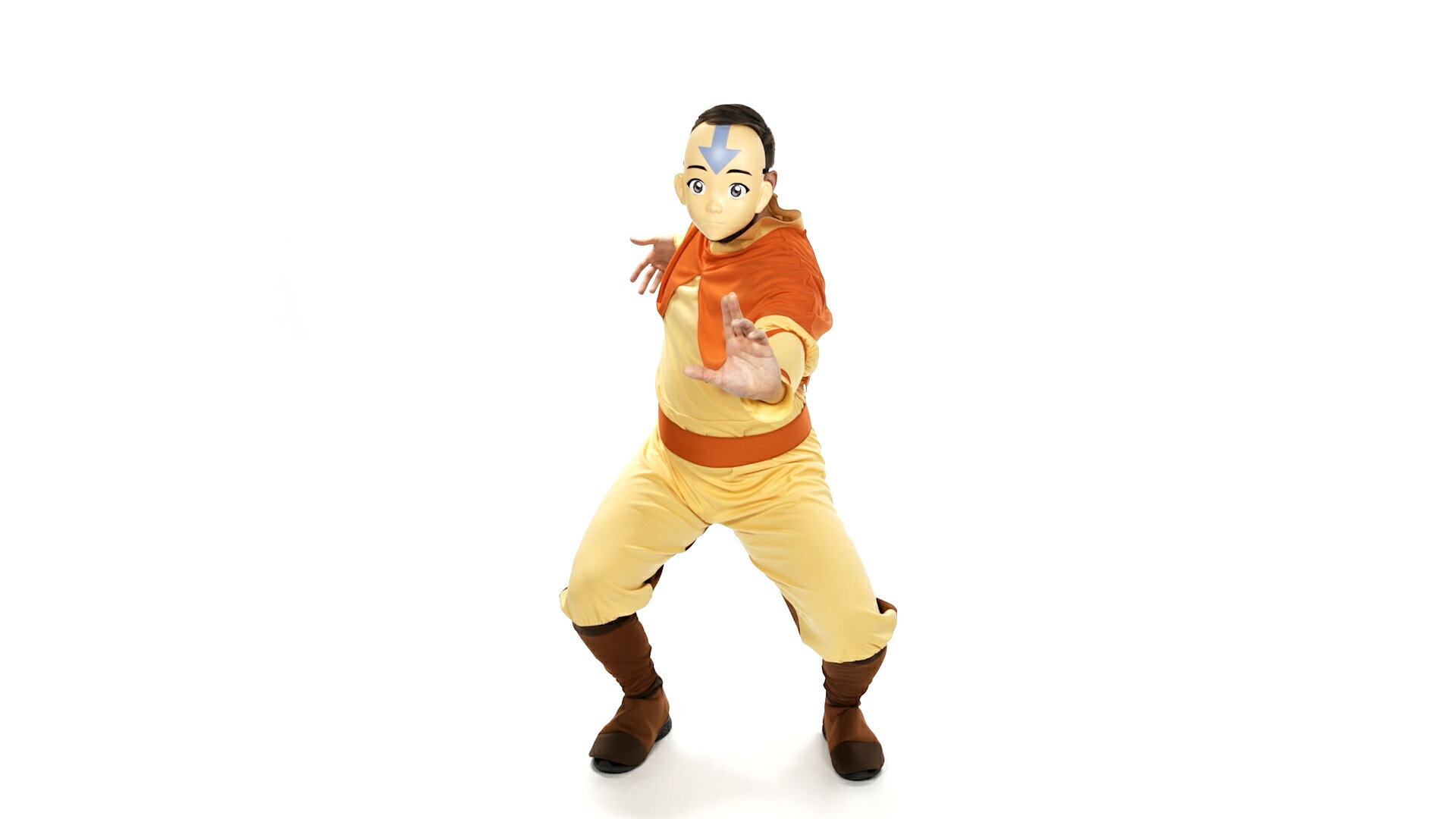 Avatar An Cosplay Vestido de hombre Halloween Vestido de leyenda Niño Vestido de adulto Vestido étnico Evento Fiestas Académicas Festivales Culturales Animado Vestido de personaje — vista 3