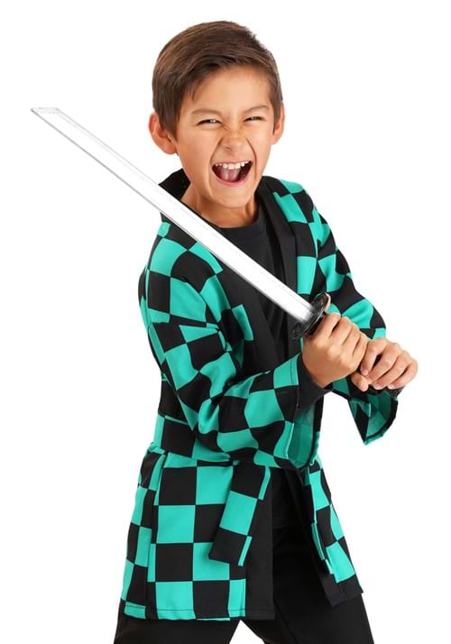 鬼滅の刃風 隊服 コスプレ コスチューム キッズ ハロウィン 仮装 鬼殺隊 衣装 子供用 男の子 アニメ イベント パーティー 和風 文化祭 学園祭 コスチューム