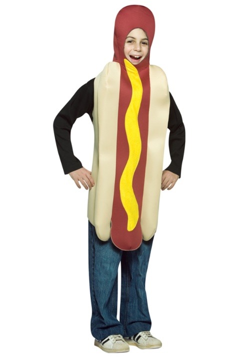 Costume - ホットドッグ コスプレ コスチューム キッズ ハロウィン 仮装 ソーセージ 食べ物 衣装 子供用 イベント パーティー 文化祭 学園祭 可愛い 着ぐるみ