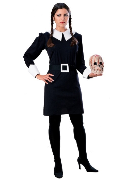 Rakuten - ウェンズデー・アダムス コスプレ コスチューム レディース ハロウィン 仮装 ゴシック ホラー 衣装 イベント パーティー 学園祭 文化祭 コスプレ衣装