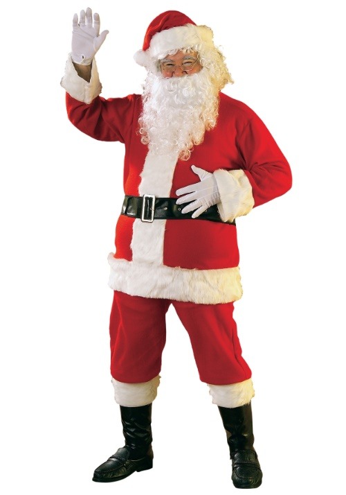 サンタクロース コスプレ コスチューム メンズ ハロウィン 仮装 クリスマス 衣装 フランネル 大人用 イベント パーティー
