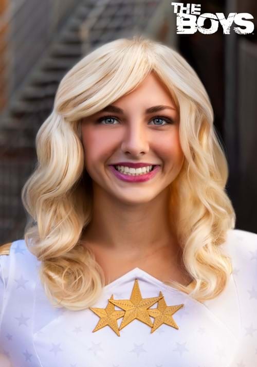 ザ・ボーイズのスターライトのウィッグです。ハロウィン、仮装パーティー、イベントに最適です。 ▶ セット内容 ✓ ウィッグ（ブロンドのロングカール） ※ 記載以外の小物は付属しません。 ▶ サイズガイド（US規格） ワンサイズ（フリーサイズ） ※ US規格のため日本サイズより大きめの場合あり。迷ったらワンサイズ下がおすすめ。 ▶ 仕様について米国製コスチュームの輸入品です。USA限定デザイン。素材: ポリエステル。縫製に個体差がある場合があります。 ▶ お届けについて納期の目安を必ずご確認ください。※ 在庫状況により変動あり。9-10月は注文集中のためお早めに。