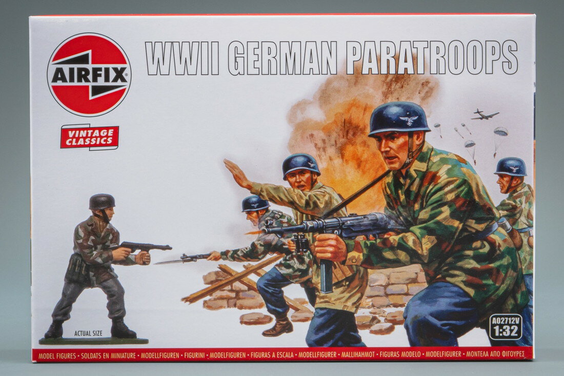 WWII German Paratroops figurines フィギュア模型 /Airfixエアフィックス 1/32