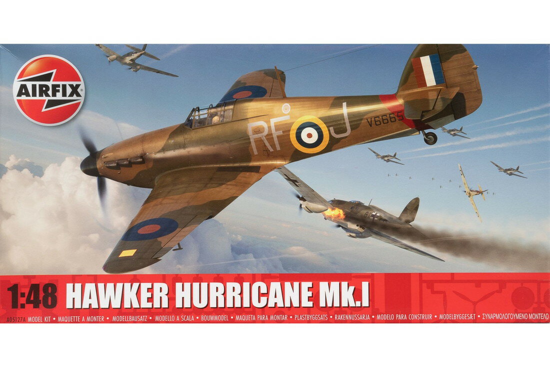 Hawkerホーカー Hurricaneハリケーン Mk.I 組み立てプラモキット模型 /Airfix 1/48