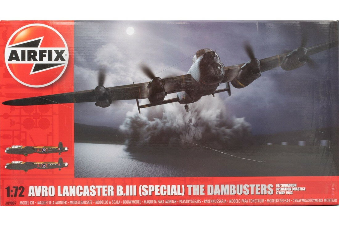 Avroアブロ Lancaster B.III Special The Dambusters 617 Squadron Operation Chastise 1943 組み立てプラモキット模型 /Airfixエアフィックス 1/72