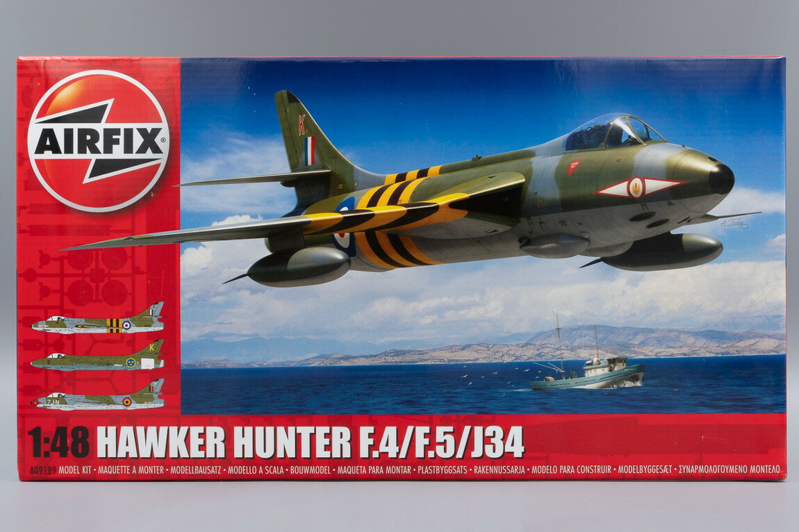 Hawker Hunter F.4/F.5/J.34 ホーカー ハンター 組み立てプラモキット模型 戦闘機 /Airfix 1/48