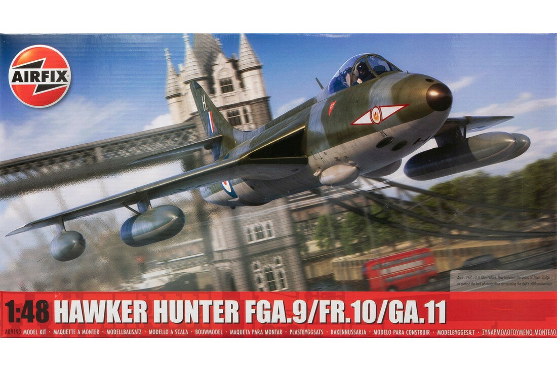 Hawker Hunter FGA.9/FR.10/GA.11ホーカーハンター 組み立てプラモキット模型 /Airfixエアフィックス 1/48
