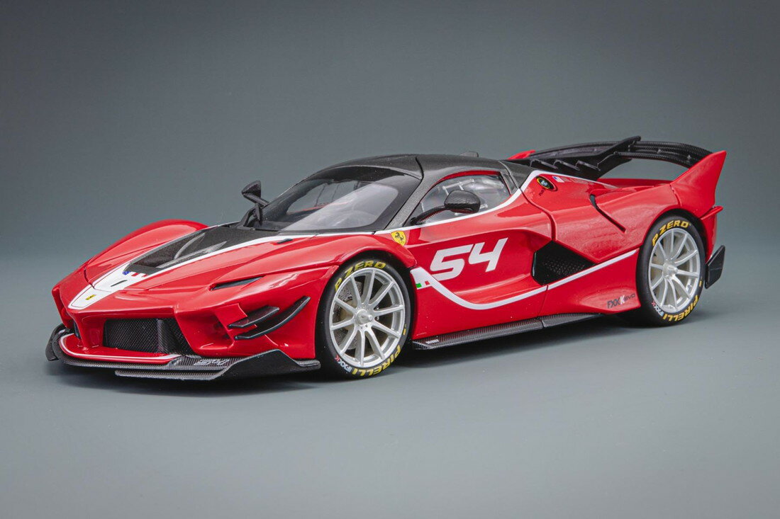 Ferrariフェラーリ FXX K Evoluzione Signature No 54 red black /Bburagoブラーゴ 1/18 ダイキャストミニカー