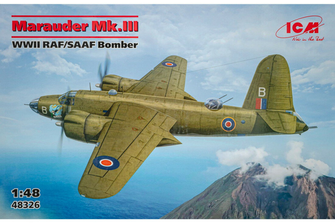 Marauder MkIII WWII RAF SAAF Bomberイギリス空軍南アフリカ空軍爆撃機マーローダー組み立てプラモキット模型 /ICMアイシーエム 1/48
