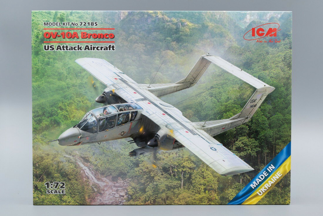 Hot Wheels - North Americanノースアメリカン OV 10A Bronco アメリカ軍攻撃機 /ICM 1/72 組み立てプラモキット模型