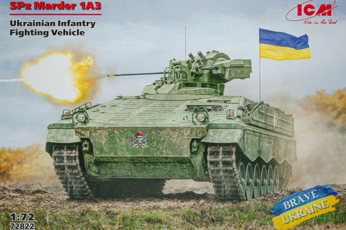 SPz Marder 1A3 Ukrainian Infantry Fighting Vehicleウクライナ歩兵戦闘車マルダー1A3組み立てプラモキット模型 /ICMアイシーエム 1/72