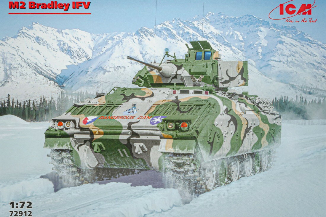 Car Toys, Train Toys - M2 Bradley US Infantry Fighting Vehicleアメリカ歩兵戦闘車ブラッドレー組み立てプラモキット模型 /ICMアイシーエム 1/72