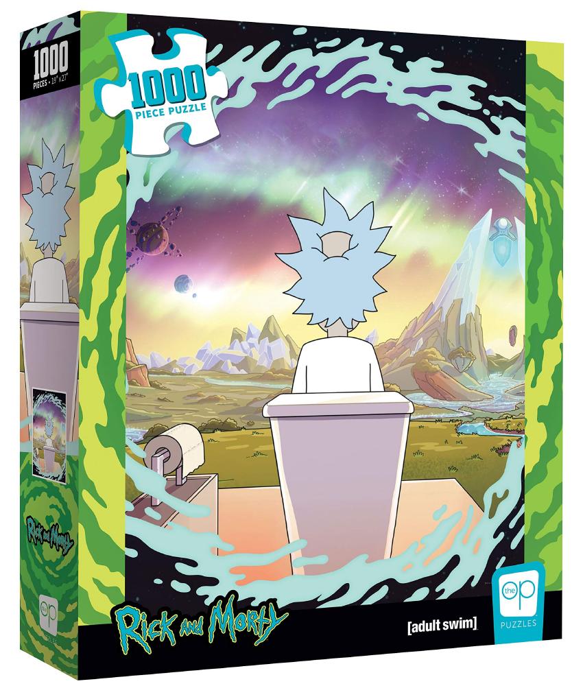 USAOPOLY Rick and Morty Shy Pooper 1000ピースジグソーパズル 米国オフィシャルライセンス Featuring Rick Sanchez Rick and Morty Artwork 海外 外国