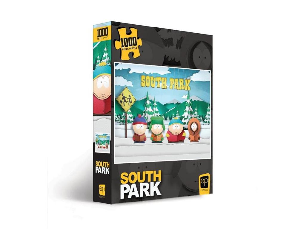 South Park Paper Bus Stop 1000ピースジグソーパズル Stan, Kyle, Cartman, and Kenny 米国オフィシャルライセンス 海外 外国