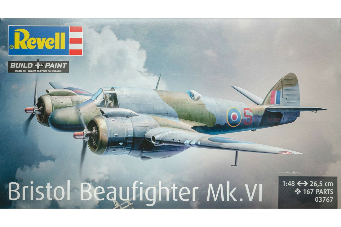 Bristolブリストル Beaufighter Mk VI 組み立てプラモキット模型 /Revellレベル 1/48