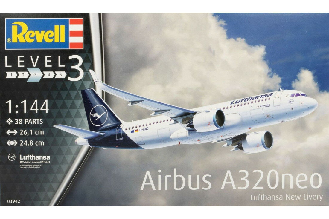 Airbusエアバス A320 Neo Lufthansa New Liveryルフトハンザ新塗装 組み立てプラモキット模型 /Revell 1/144