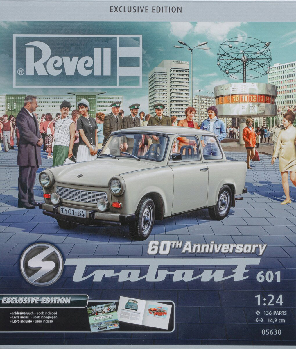 Trabantトラバント 601 60th Anniversary Gift Set 海外限定 60周年記念ギフトセット 組み立てプラモキット模型 /Revellレベル 1/24