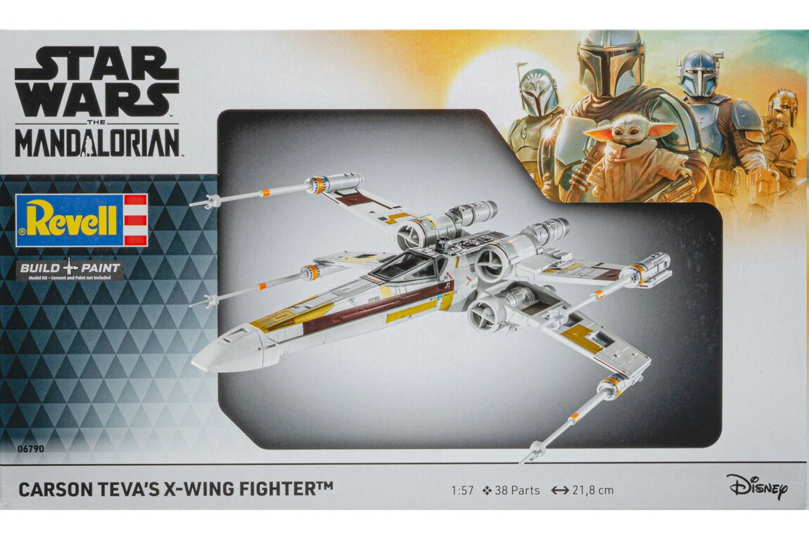 Carson Teva's X-Wing Fighter スターウォーズ マンダロリアン 組み立てプラモキット模型 戦闘機 /Revell 1/57