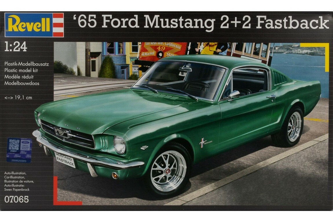Hot Wheels - 1965 Ford Mustang フォード マスタング 2+2 Fastback ファストバック 組み立てプラモキット模型 カーモデル /Revell 1/24