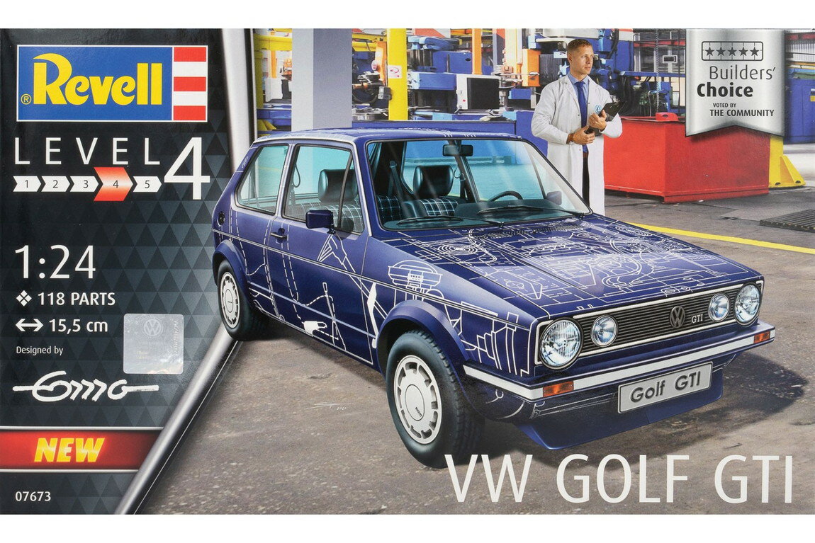 VWフォルクスワーゲン Golf GTI Builders Choice 組み立てプラモキット模型 カーモデル /Revell 1/24