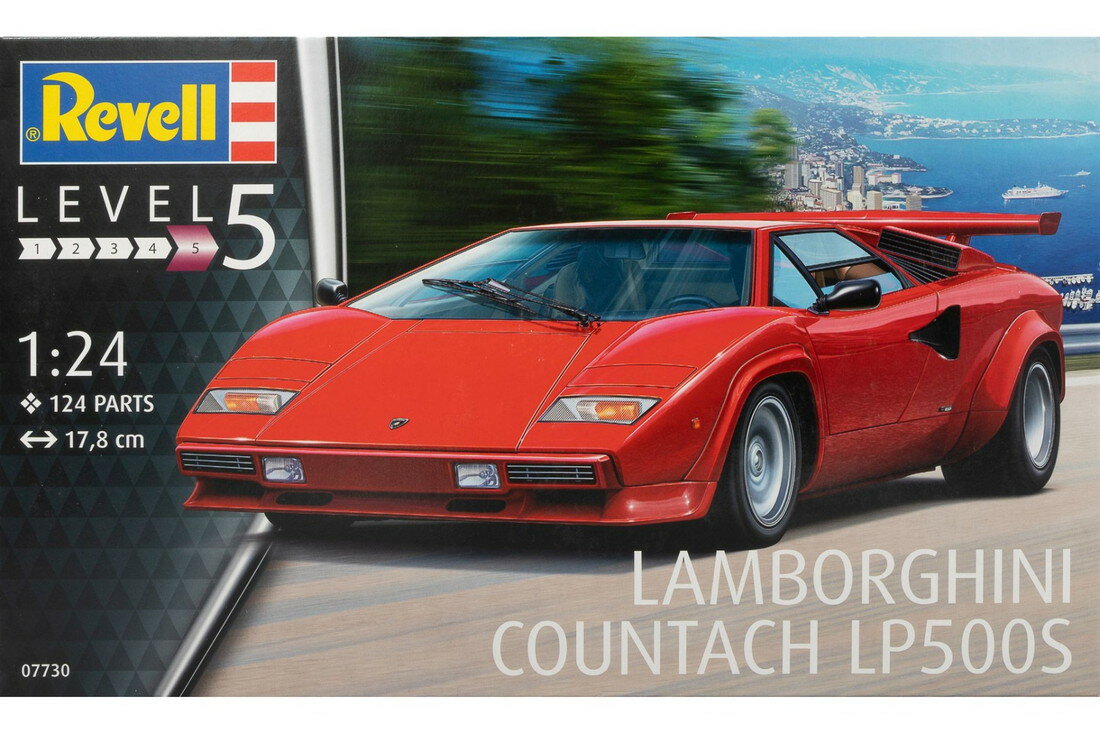 Lamborghiniランボルギーニ Countach LP500S 組み立てプラモキット模型 /Revellレベル 1/24