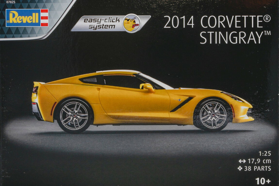 2014 Corvette Stingray コルベット スティングレイ easy-click system 組み立てプラモキット模型 カーモデル /Revell 1/25