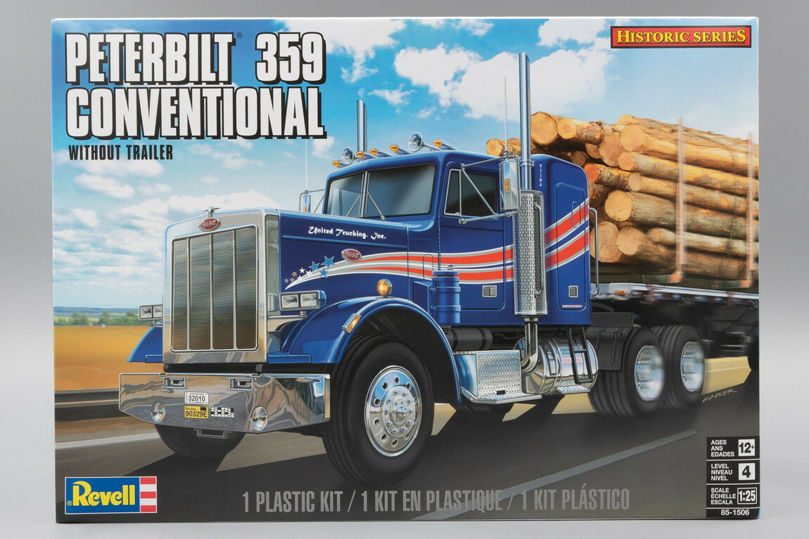 Peterbilt 359 Conventional Tractor Without Trailer 組み立てプラモキット模型 カーモデル /Revell 1/25