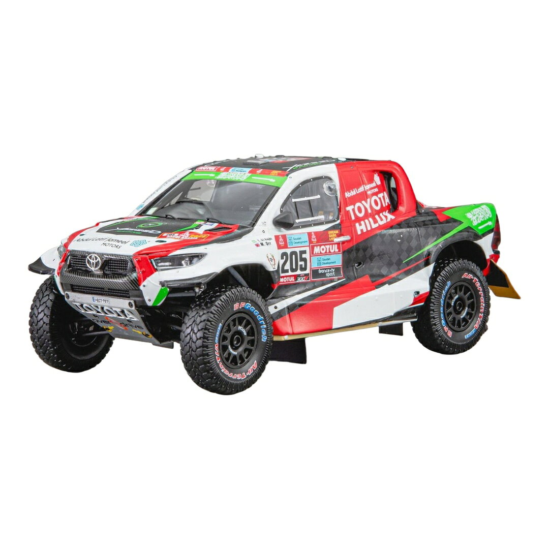 Toyotaトヨタ Hilux No.205 3rd Dakarダカール Rallyラリー 2022 Y. Al-Rajhi M. Orr レジンモデル ミニカー /Spark 1/43