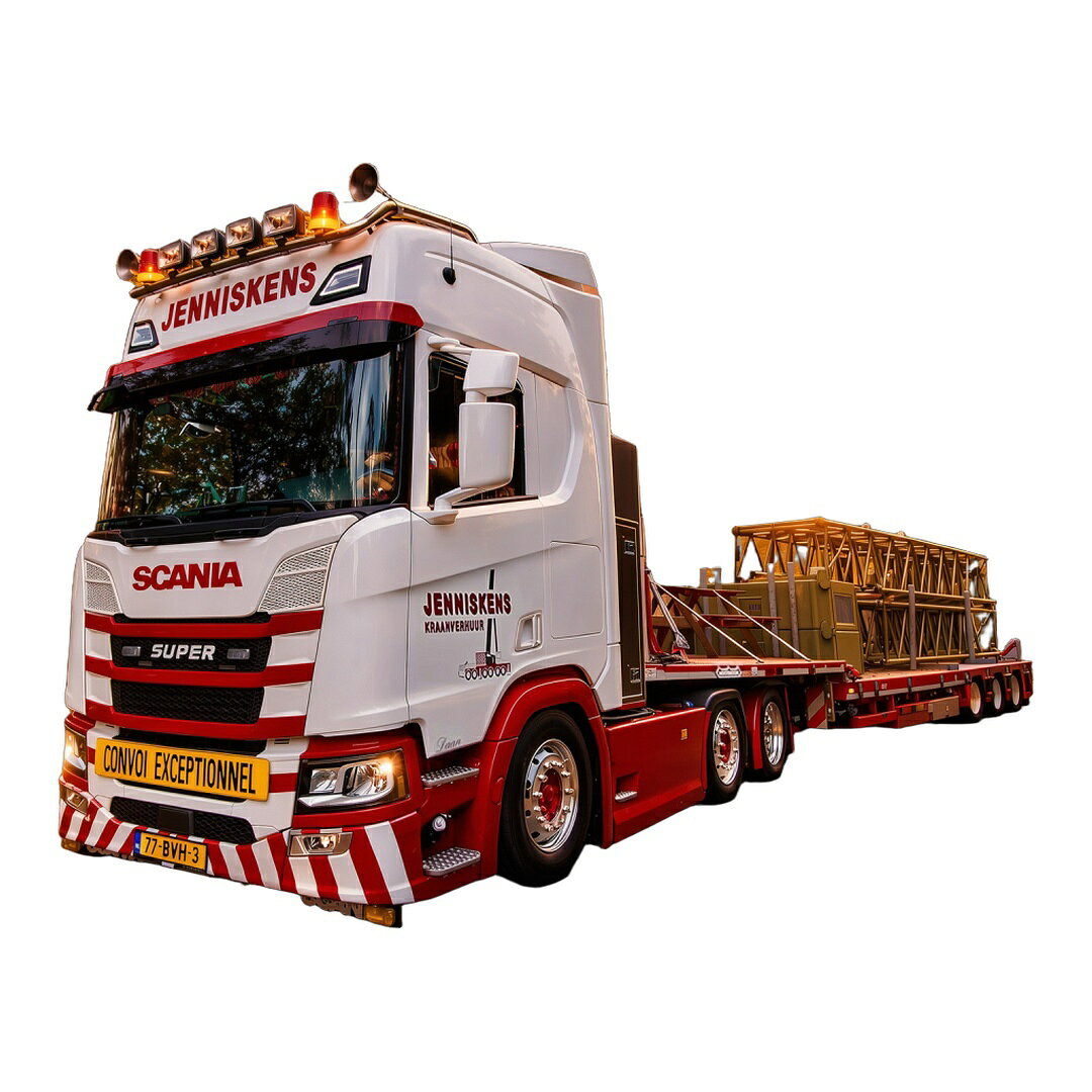 2026年発売予定 Scaniaスカニア R 6x2 + KNT MCOS 3Axle Jenniskens / IMC Models 1/50 建設機械 模型