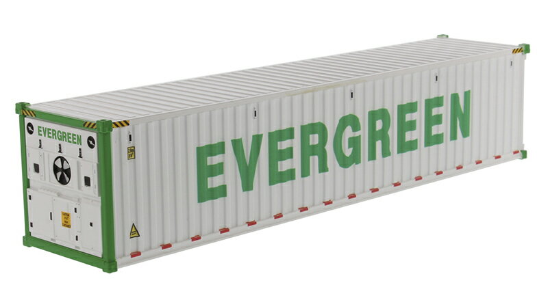 EverGreen - 40' Refrigerated Shipping Container in White /_CLXg}X^[Y 1/50 ~j`A gbN ݋@B͌^ Hԗ