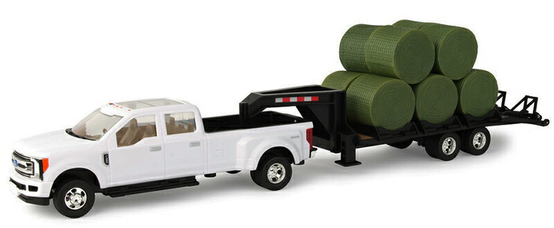 2017 Ford F-350 with 5th Wheel Trailer Hauling Ten Round Bales /ERTL 1/32 ߥ˥奢 ȥ饯 ȥå ߵϷ