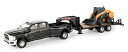 RAM 3500 Pickup with Case SV340B Skid Steer and Gooseneck Trailer /ERTL 1/32 ミニチュア トラクター トラック 建設機械模型