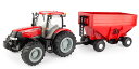 Case Puma 170 Tractor with Gravity Wagon - Big Farm Series - Made of Durable Plastic /ERTL 1/16 ミニチュア トラクター トラック 農業機械 建設機械