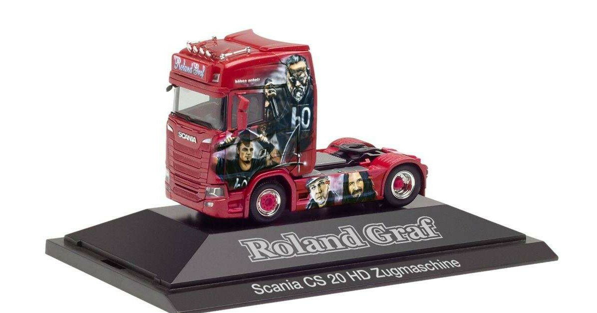 Herpa Roland Graf / Bohse Onkelz Scania CS20HD tractor 111072 /Herpa 1/87 ~j`A gbN ݋@B͌^ Hԗ