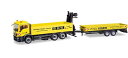 Herpa B.A.S MAN TGS M Flatbed trailer truck Flatbed trailer loading crane 310840 /Herpa 1/87 ミニチュア トラック 建設機械模型 工事車両