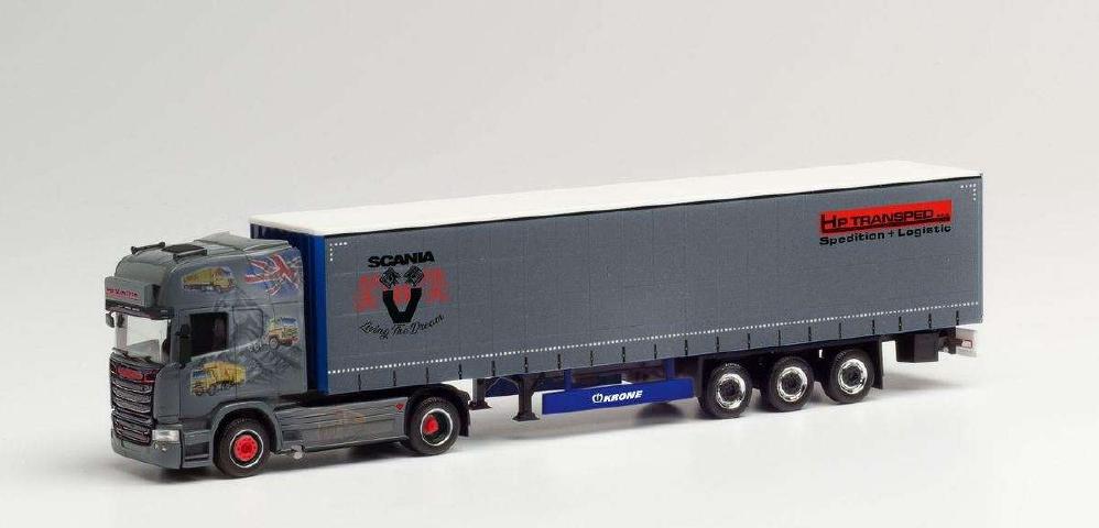 Herpa HP Transped / History Scania R ´13 TL curtain tarpaulin セミトレーラー 313483 /Herpa 1/87 ミニチュア トラック 建設機械模型 工事車両