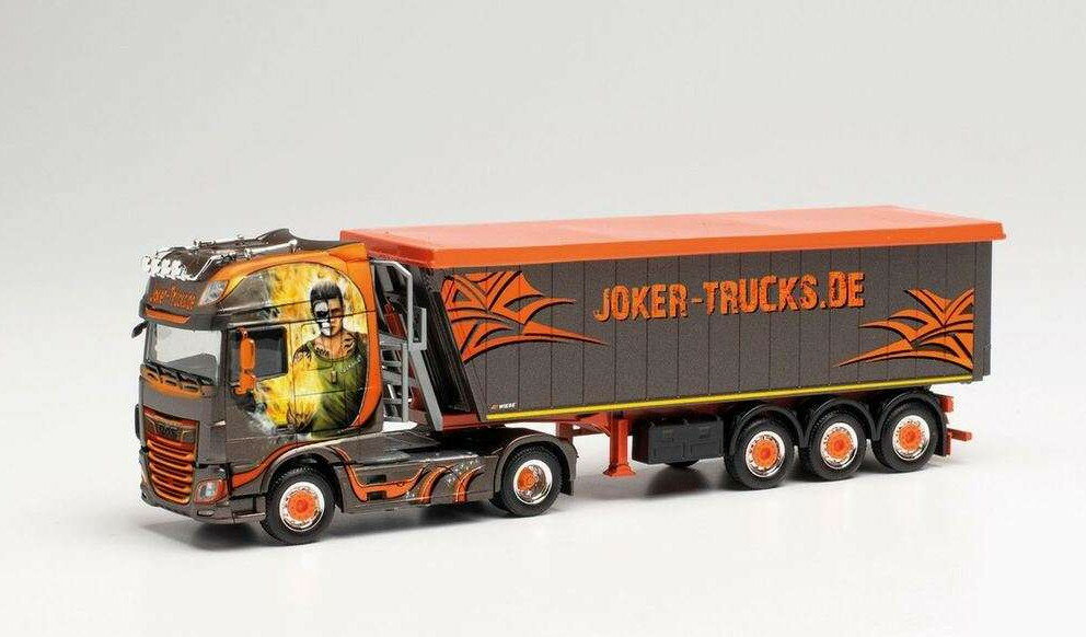 Herpa Joker Trucks DAF XF SSC dumper セミトレーラー 313827 /Herpa 1/87 ミニチュア トラック 建設機械模型 工事車両