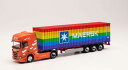 Herpa HCL Logistics Scania CR20HD container セミトレーラー 40ft Maersk Rainbow Container 314695 /Herpa 1/87 ミニチュア トラック 建設機械模型 工事車両